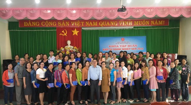 KHÓA TẬP HUẤN KHỞI SỰ DOANH NGHIỆP DÀNH RIÊNG CHO CHỊ EM PHỤ NỮ TỔ CHỨC TẠI THỊ XÃ BUÔN HỒ
