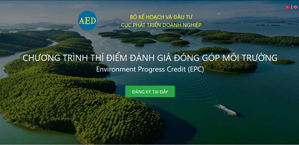 THÔNG BÁO: Chương trình thí điểm đánh giá đóng góp môi trường do Bộ Kế hoạch và Đầu tư triển khai thực hiện