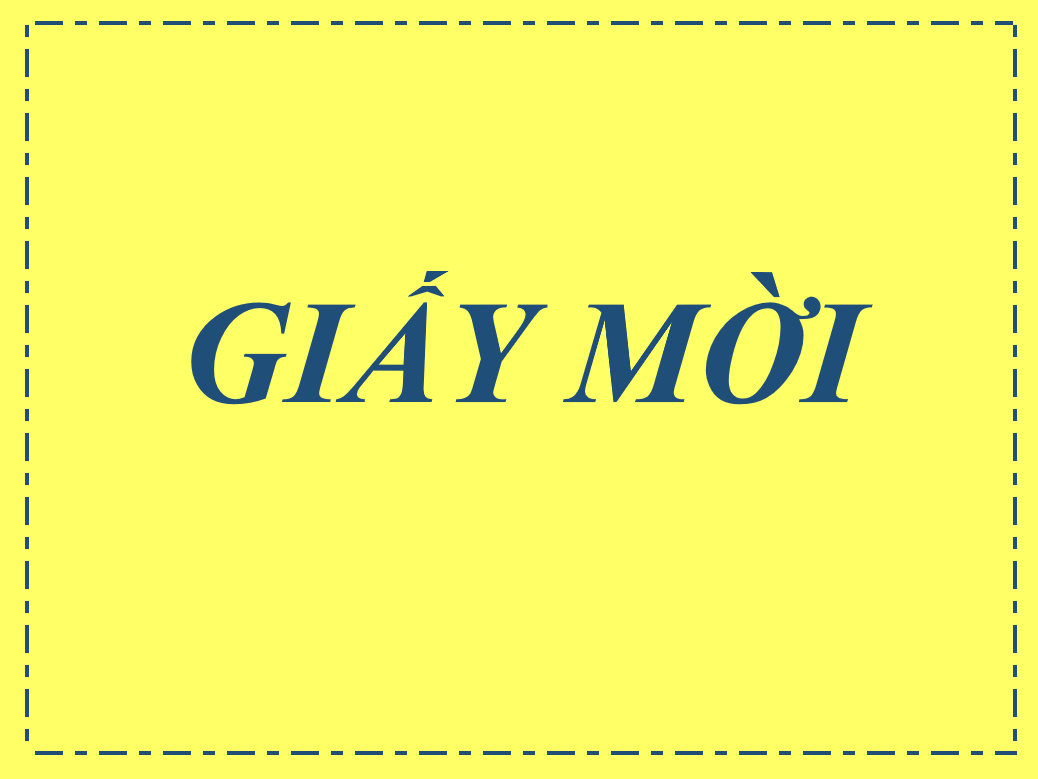 Giấy mời tham dự Hội thảo về giải pháp mở rộng hoạt động cho hộ kinh doanh trên địa bàn tỉnh